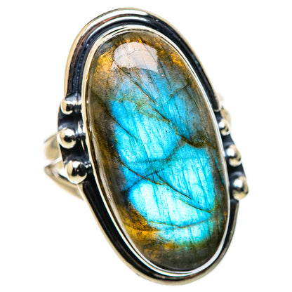 Labradorite Rings handcrafted by Ana Silver Co - RING132603 - Photo 2
