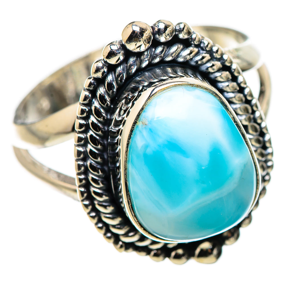 Larimar Rings handcrafted by Ana Silver Co - RING132604 - Photo 2