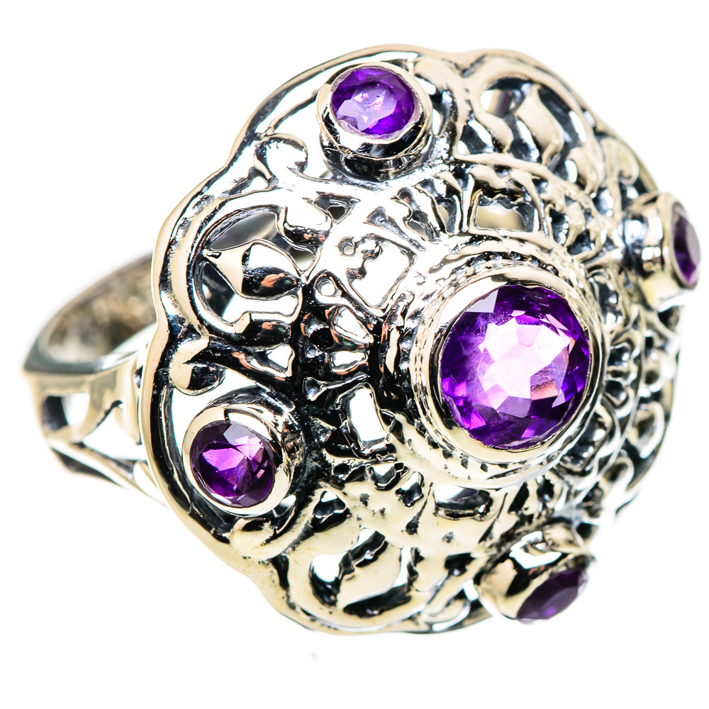 Amethyst Rings handcrafted by Ana Silver Co - RING132616 - Photo 2