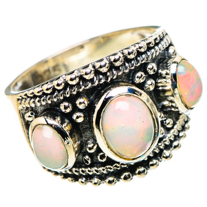 Ethiopian Opal Rings handcrafted by Ana Silver Co - RING132621 - Photo 2