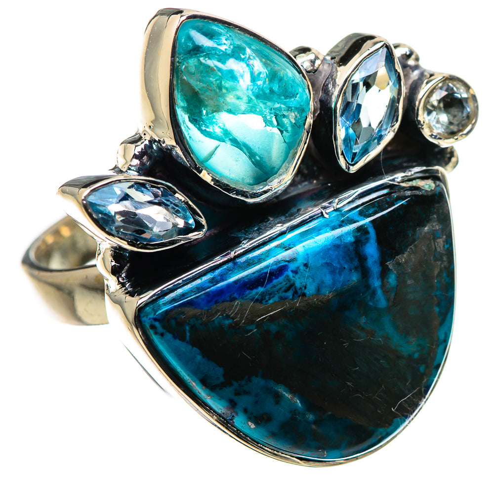 Shattuckite Rings handcrafted by Ana Silver Co - RING132622 - Photo 2
