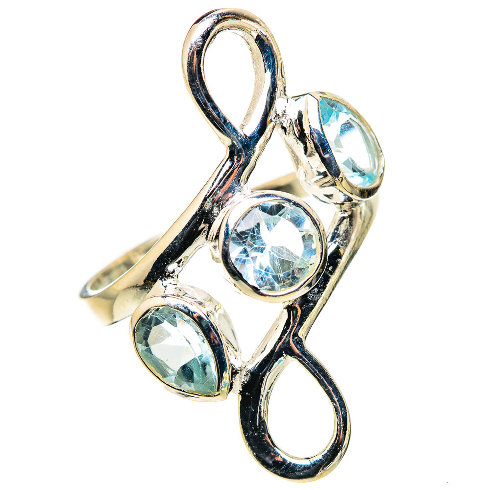Blue Topaz Rings handcrafted by Ana Silver Co - RING132625 - Photo 2