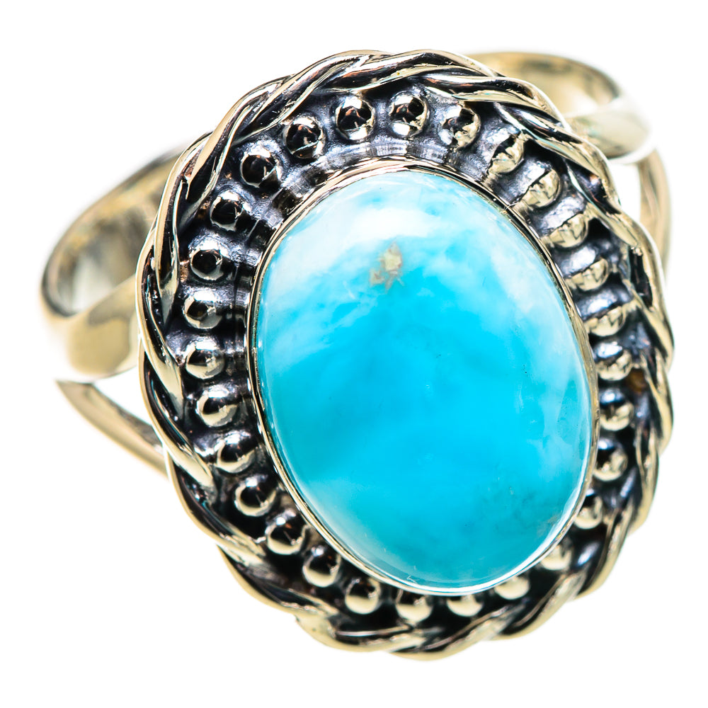 Larimar Rings handcrafted by Ana Silver Co - RING132626 - Photo 2