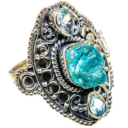Blue Fluorite Rings handcrafted by Ana Silver Co - RING132627 - Photo 2
