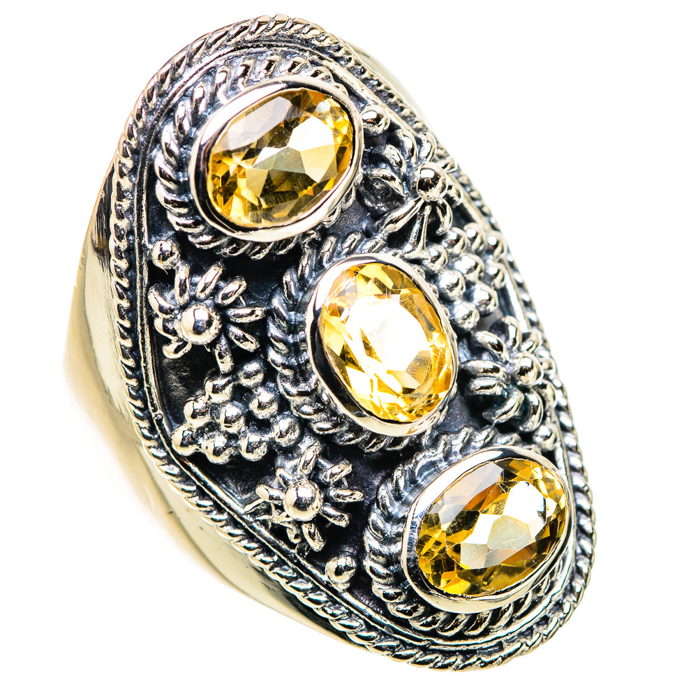 Citrine Rings handcrafted by Ana Silver Co - RING132635 - Photo 2