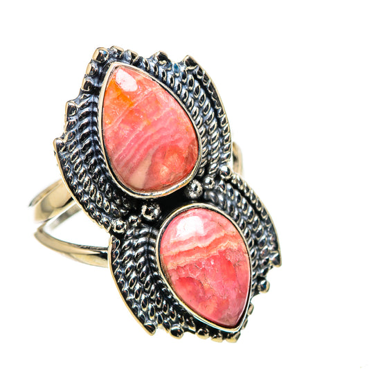 Rhodochrosite Rings handcrafted by Ana Silver Co - RING132637 - Photo 2