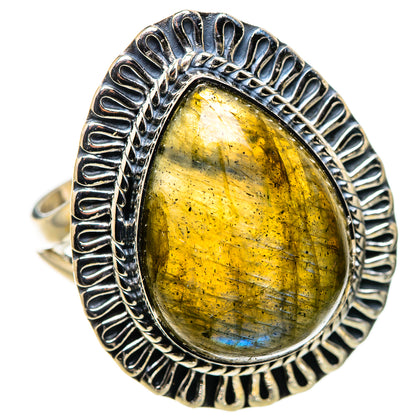 Labradorite Rings handcrafted by Ana Silver Co - RING132646 - Photo 2