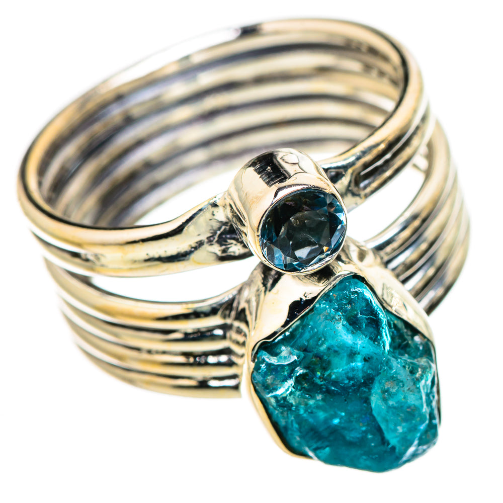 Blue Fluorite Rings handcrafted by Ana Silver Co - RING132651 - Photo 2