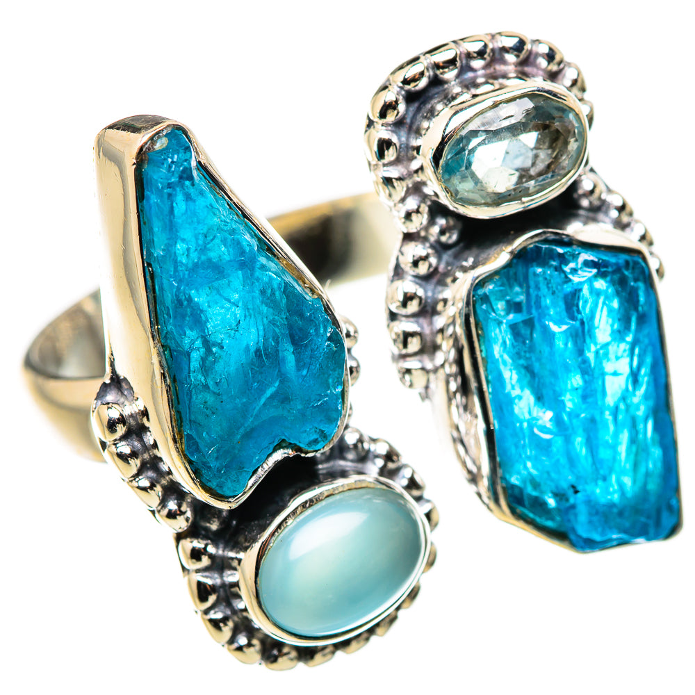 Blue Fluorite Rings handcrafted by Ana Silver Co - RING132652 - Photo 2