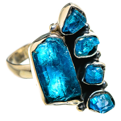 Blue Fluorite Rings handcrafted by Ana Silver Co - RING132653 - Photo 2