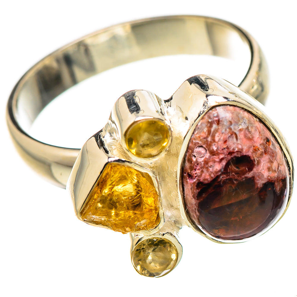 Mexican Fire Opal Rings handcrafted by Ana Silver Co - RING132663 - Photo 2