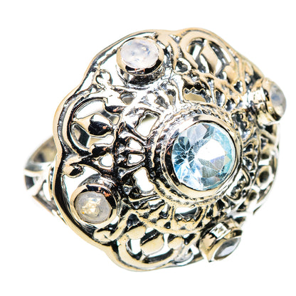Blue Topaz Rings handcrafted by Ana Silver Co - RING132671 - Photo 2