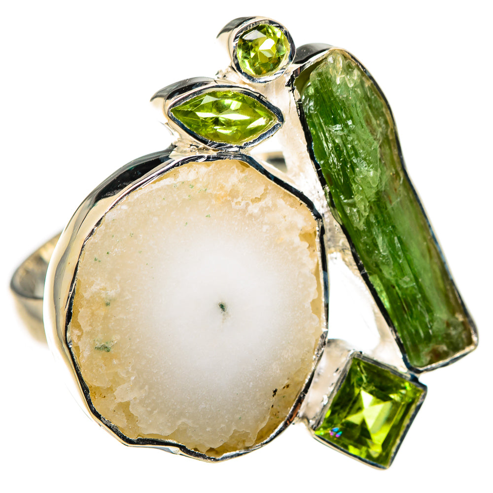 White Solar Quartz Rings handcrafted by Ana Silver Co - RING132675 - Photo 2