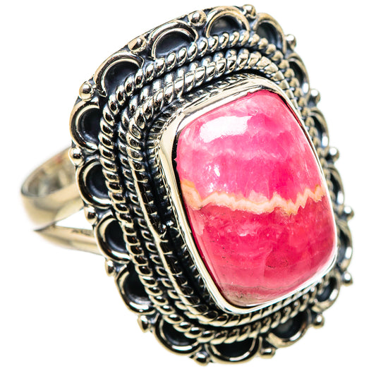 Rhodochrosite Rings handcrafted by Ana Silver Co - RING132679 - Photo 2