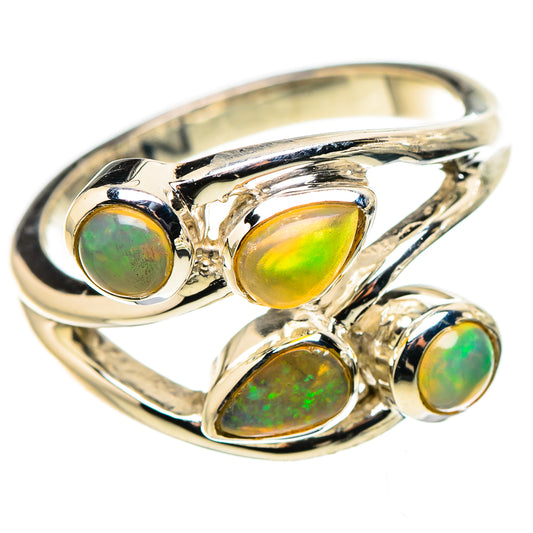 Ethiopian Opal Rings handcrafted by Ana Silver Co - RING132686 - Photo 2