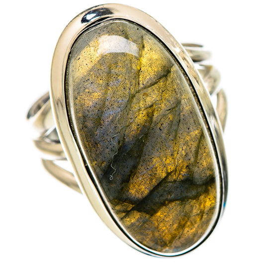 Labradorite Rings handcrafted by Ana Silver Co - RING132688 - Photo 2