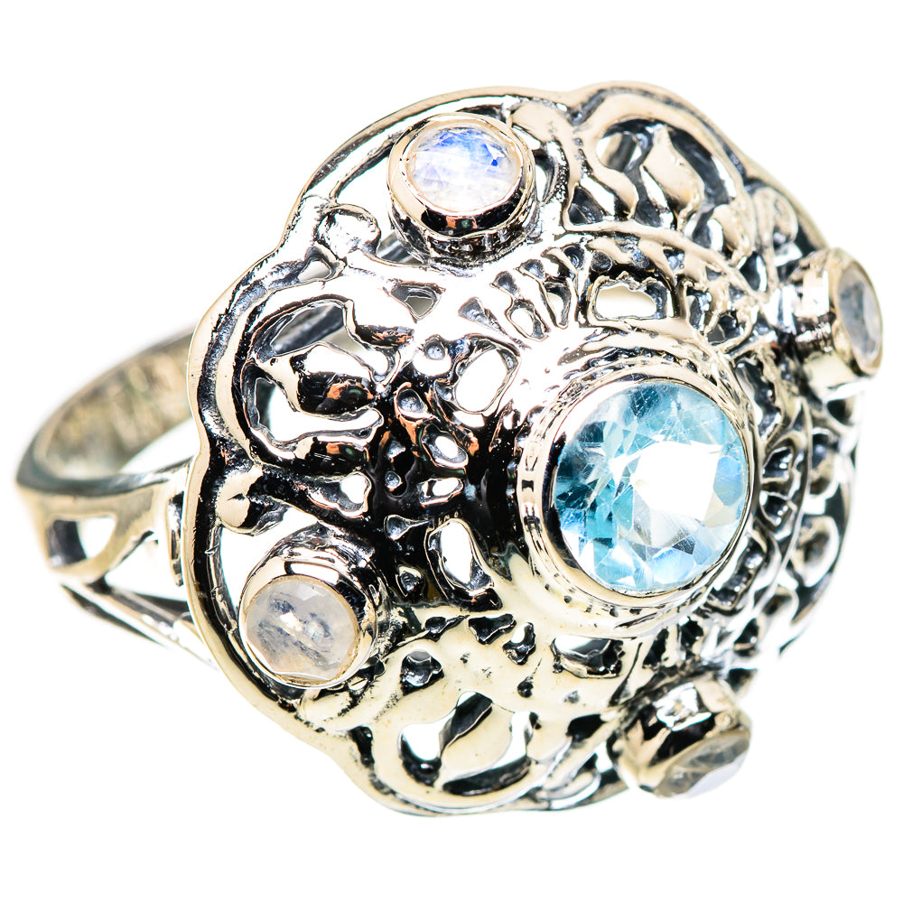 Blue Topaz Rings handcrafted by Ana Silver Co - RING132694 - Photo 2
