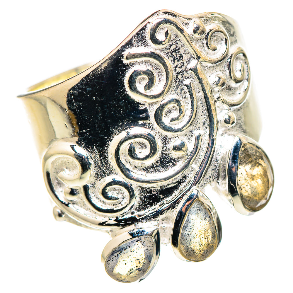 Labradorite Rings handcrafted by Ana Silver Co - RING132695 - Photo 2