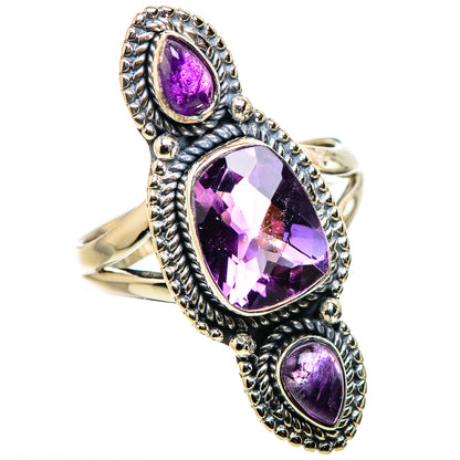 Amethyst Rings handcrafted by Ana Silver Co - RING132701 - Photo 2