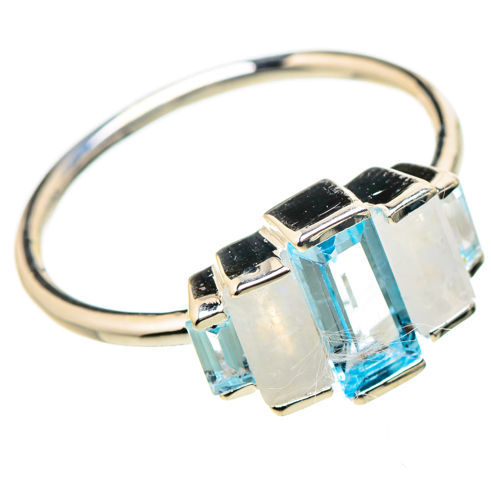 Blue Topaz Rings handcrafted by Ana Silver Co - RING132708 - Photo 2