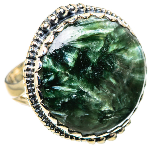 Seraphinite Rings handcrafted by Ana Silver Co - RING132720 - Photo 2