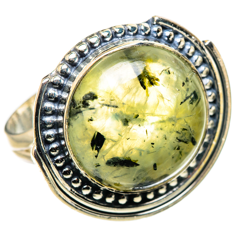 Prehnite Rings handcrafted by Ana Silver Co - RING132722 - Photo 2