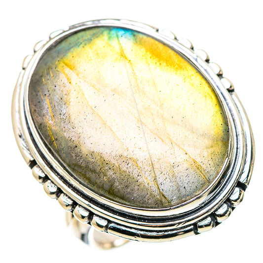Labradorite Rings handcrafted by Ana Silver Co - RING132725 - Photo 2
