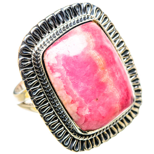 Rhodochrosite Rings handcrafted by Ana Silver Co - RING132727 - Photo 2