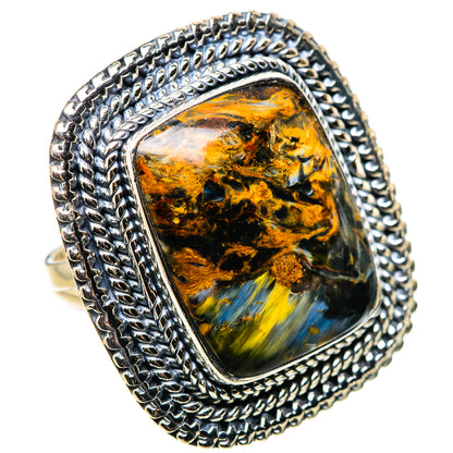 Golden Pietersite Rings handcrafted by Ana Silver Co - RING132731 - Photo 2