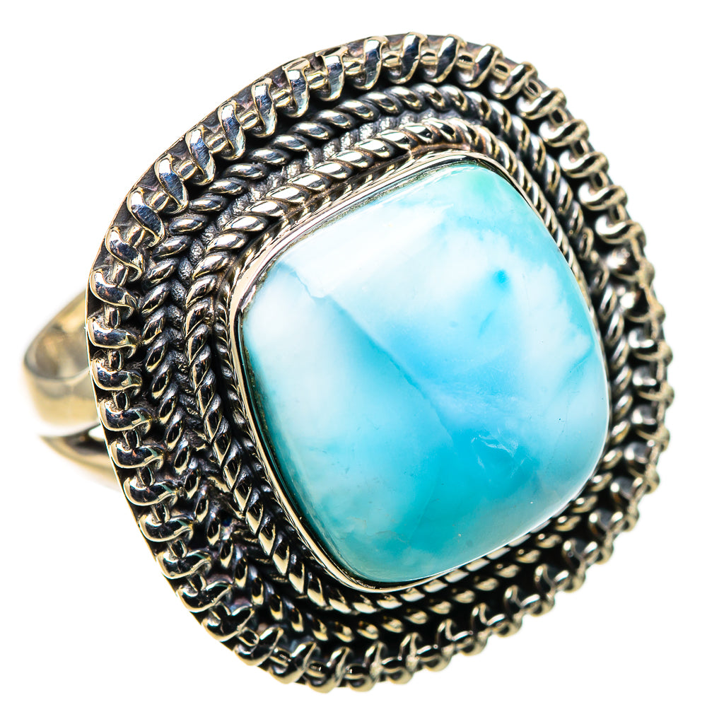 Larimar Rings handcrafted by Ana Silver Co - RING132743 - Photo 2