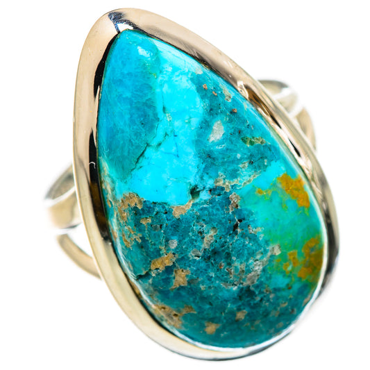 Chrysocolla Rings handcrafted by Ana Silver Co - RING132762 - Photo 2