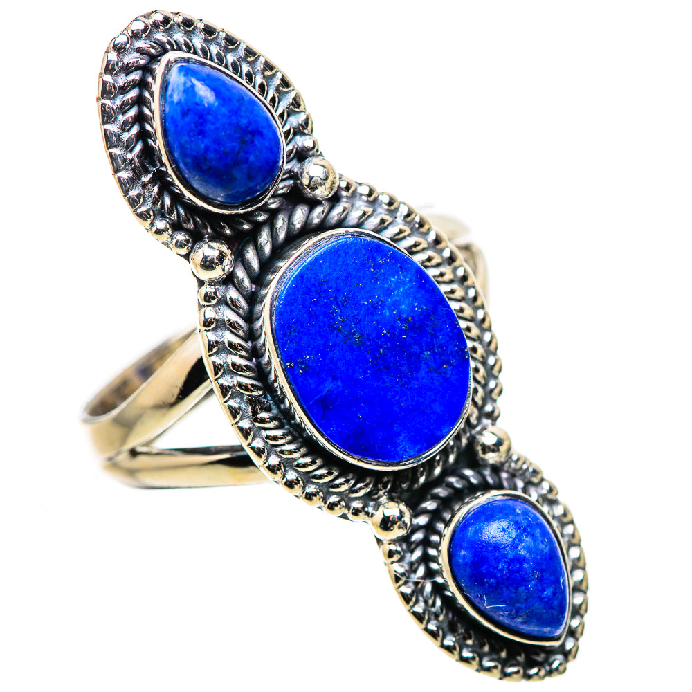 Lapis Lazuli Rings handcrafted by Ana Silver Co - RING132764 - Photo 2