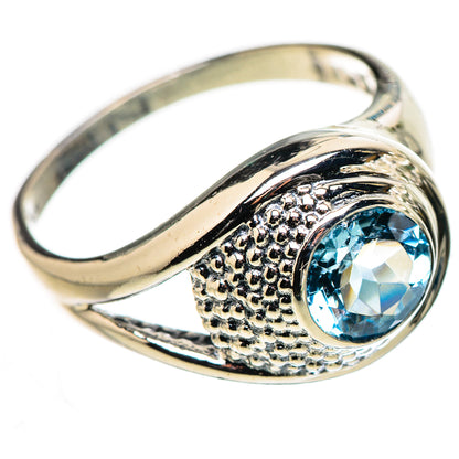 Blue Topaz Rings handcrafted by Ana Silver Co - RING132770 - Photo 2