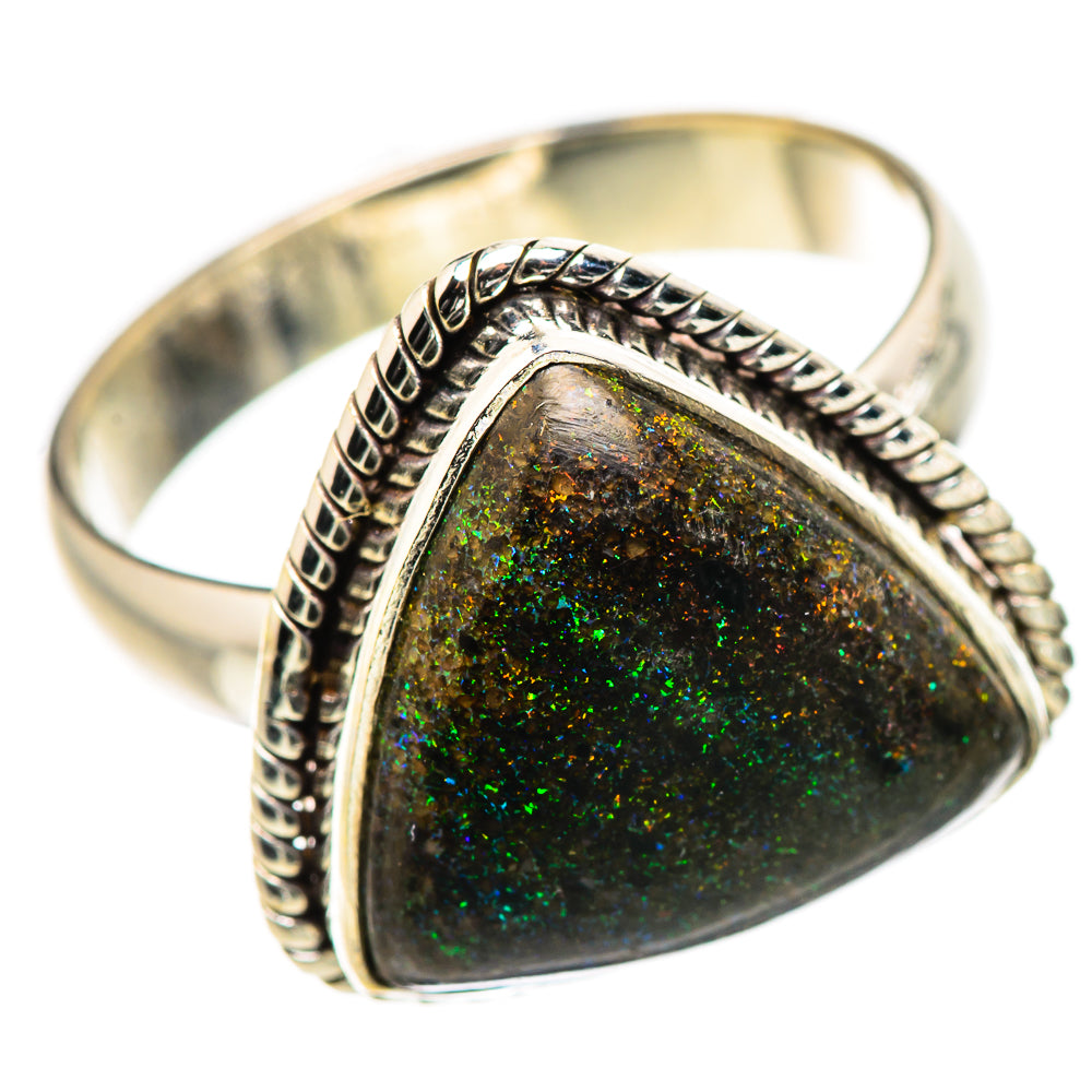Andamooka Opal Rings handcrafted by Ana Silver Co - RING132785 - Photo 2