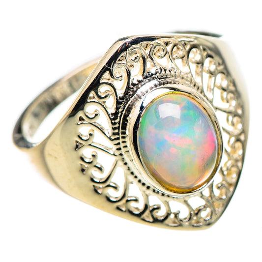 Ethiopian Opal Rings handcrafted by Ana Silver Co - RING132787 - Photo 2