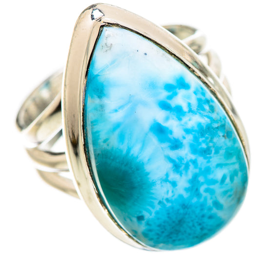 Larimar Rings handcrafted by Ana Silver Co - RING132789 - Photo 2