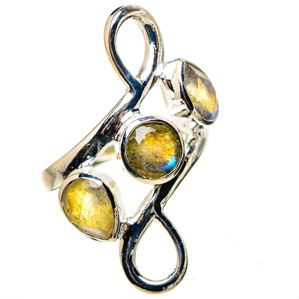 Labradorite Rings handcrafted by Ana Silver Co - RING132791 - Photo 2