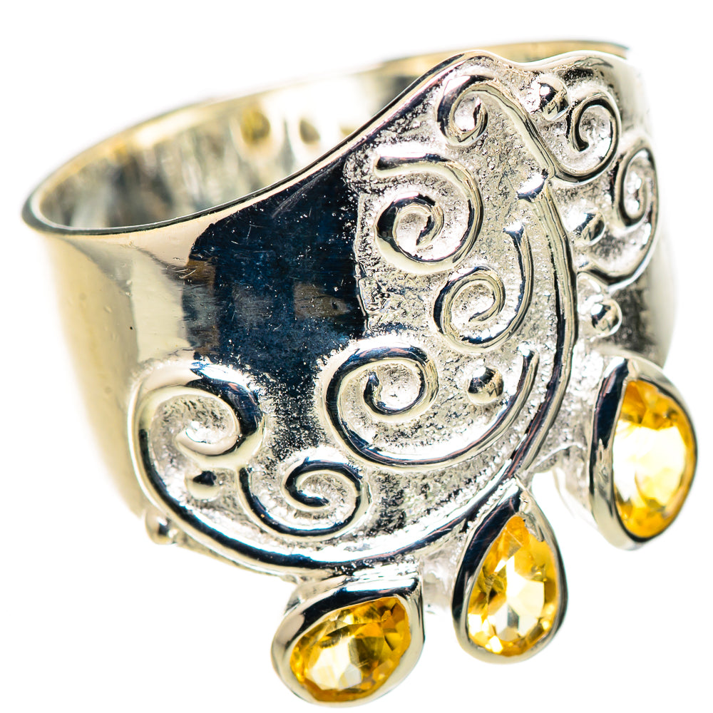 Citrine Rings handcrafted by Ana Silver Co - RING132803 - Photo 2