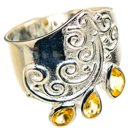 Citrine Rings handcrafted by Ana Silver Co - RING132803 - Photo 2