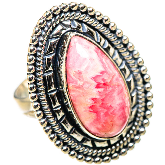 Rhodochrosite Rings handcrafted by Ana Silver Co - RING132806 - Photo 2