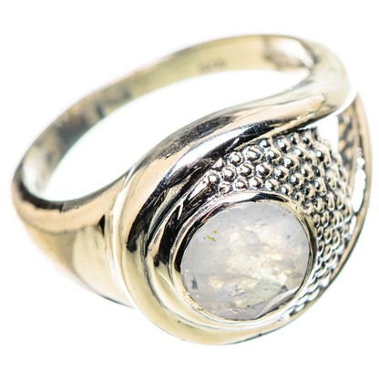 Rainbow Moonstone Rings handcrafted by Ana Silver Co - RING132813 - Photo 2