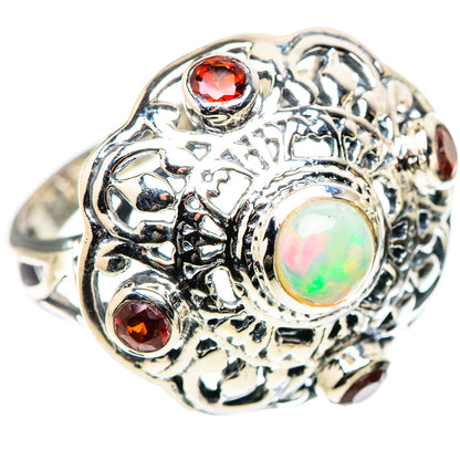 Ethiopian Opal Rings handcrafted by Ana Silver Co - RING132817 - Photo 2