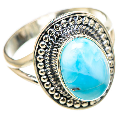 Larimar Rings handcrafted by Ana Silver Co - RING132823 - Photo 2