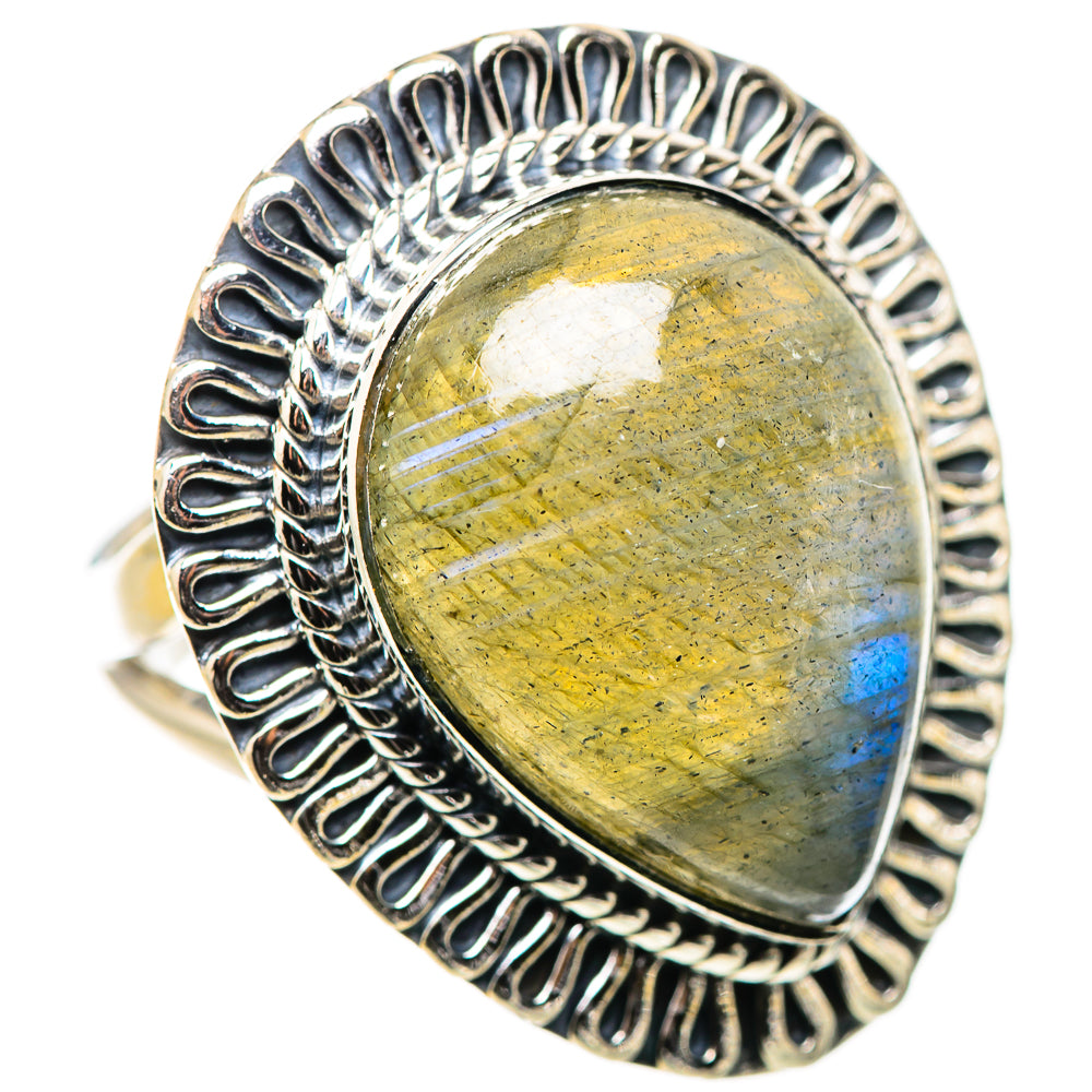Labradorite Rings handcrafted by Ana Silver Co - RING132824 - Photo 2
