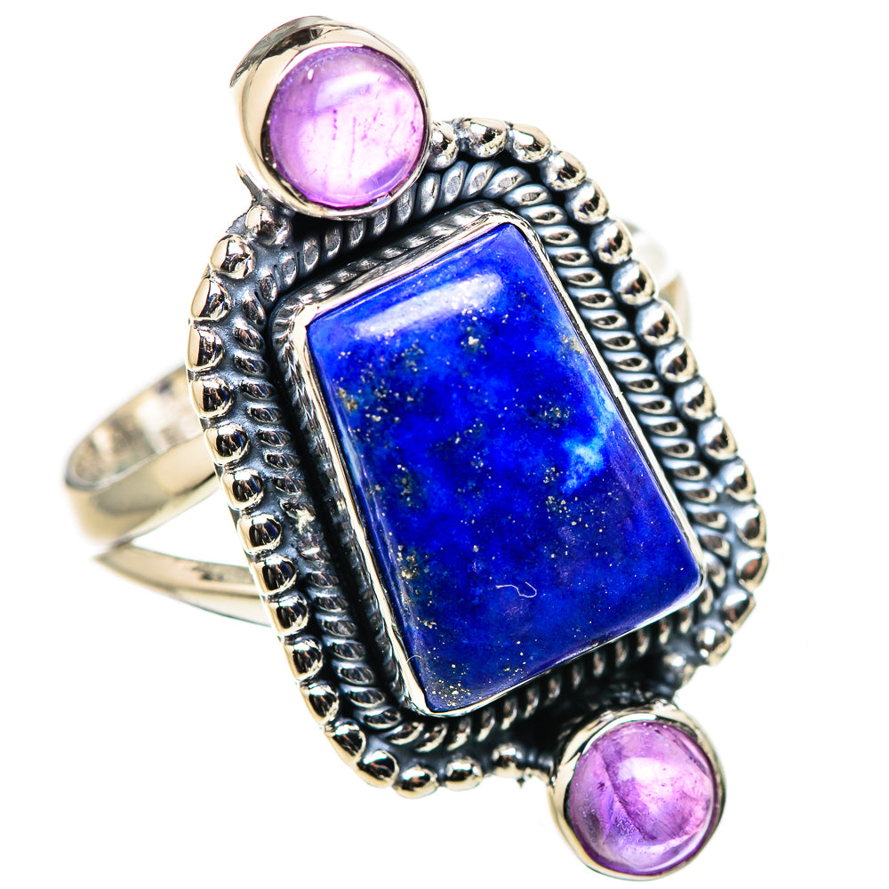 Lapis Lazuli Rings handcrafted by Ana Silver Co - RING132825 - Photo 2