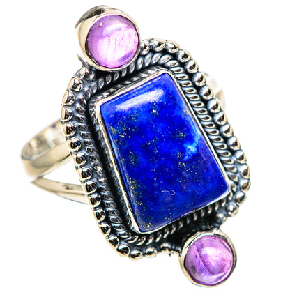 Lapis Lazuli Rings handcrafted by Ana Silver Co - RING132825 - Photo 2