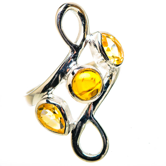 Citrine Rings handcrafted by Ana Silver Co - RING132831 - Photo 2