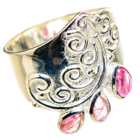 Pink Tourmaline Rings handcrafted by Ana Silver Co - RING132833 - Photo 2