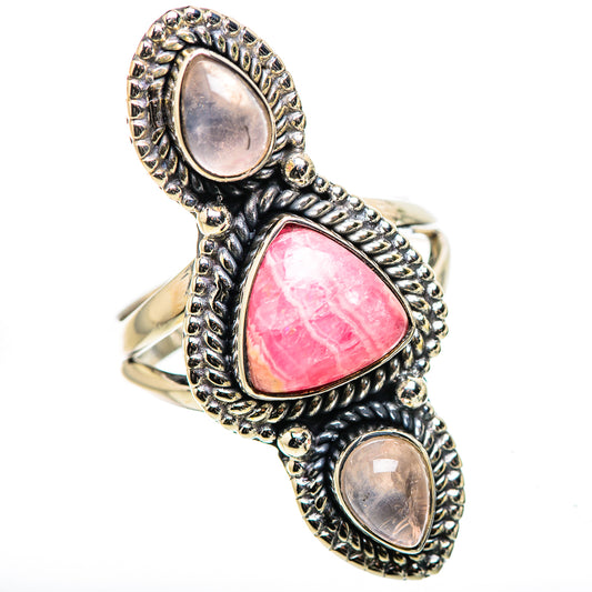 Rhodochrosite Rings handcrafted by Ana Silver Co - RING132834 - Photo 2