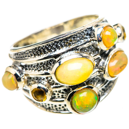 Ethiopian Opal Rings handcrafted by Ana Silver Co - RING132842 - Photo 2